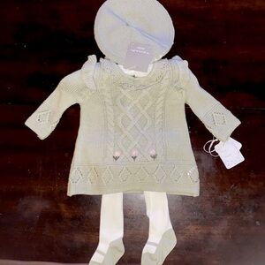 Tahari baby Matching Sweater Set 0/3 months